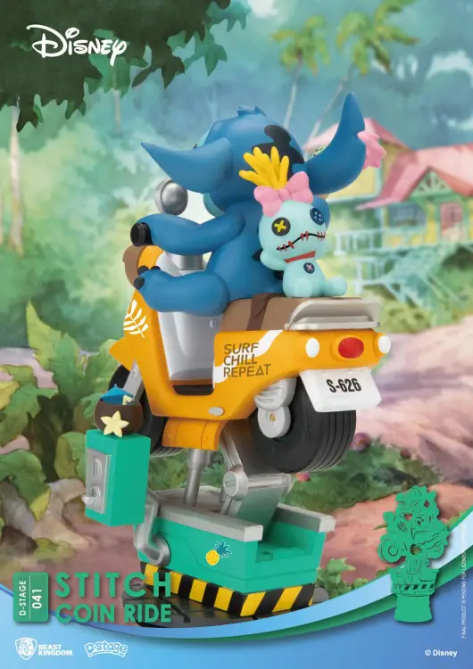 Beast Kingdom Disney - Stitch - D-Stage Stitch Coin Ride Diorama