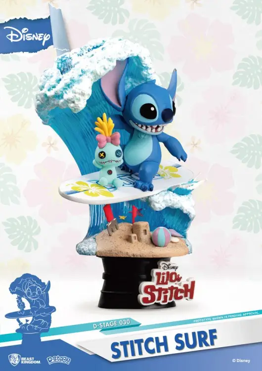 Beast Kingdom Disney - Stitch - D-Stage Stitch Surf Diorama