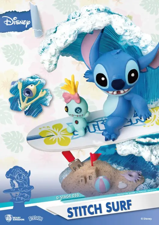 Beast Kingdom Disney - Stitch - D-Stage Stitch Surf Diorama