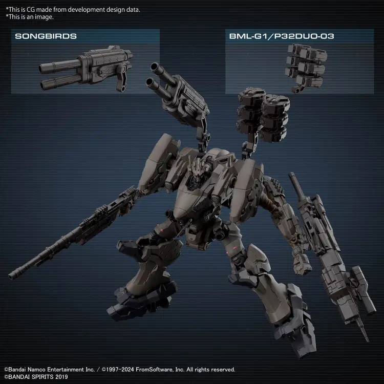Bandai Armored Core VI - RaD CC-2000 Orbiter Nightfall Model Kit