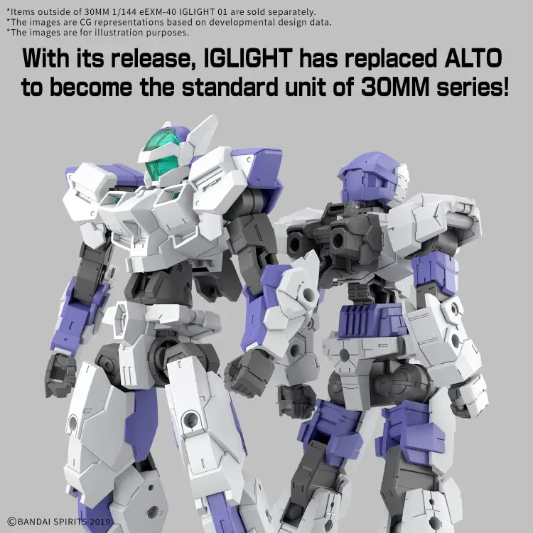 Bandai Gundam - eEXM-40 IGLIGHT 01 - 30MM 1/144 Model Kit