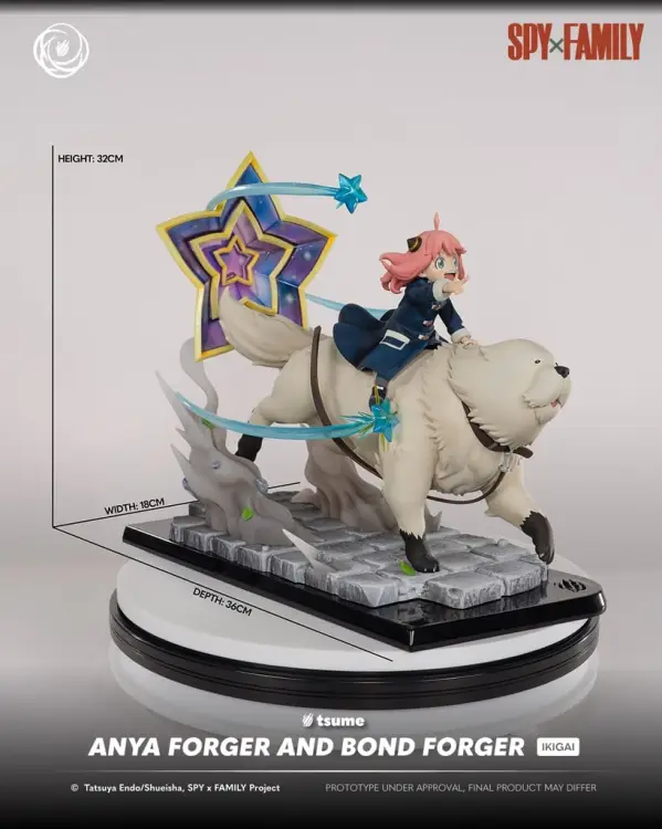 Tsume SPY X FAMILY - Anya Forger & Bond - Statue Ikigai 1/6