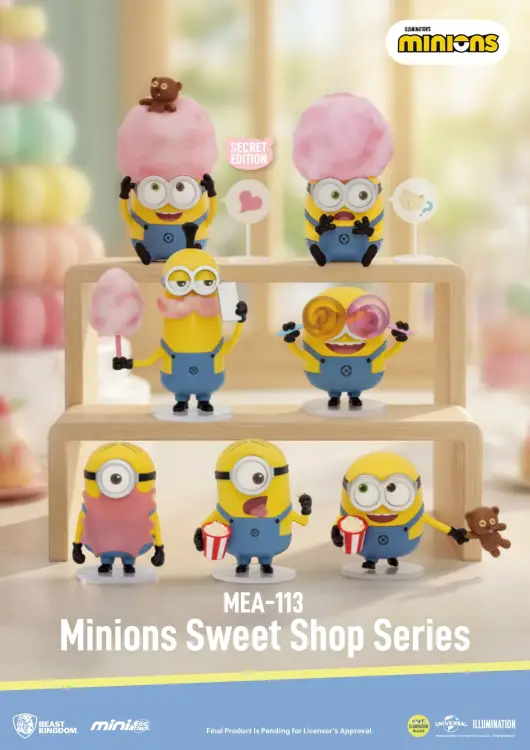 Beast Kingdom Despicable Me - Minions - Sweet Shop Series Blind Box 6 Figure Set