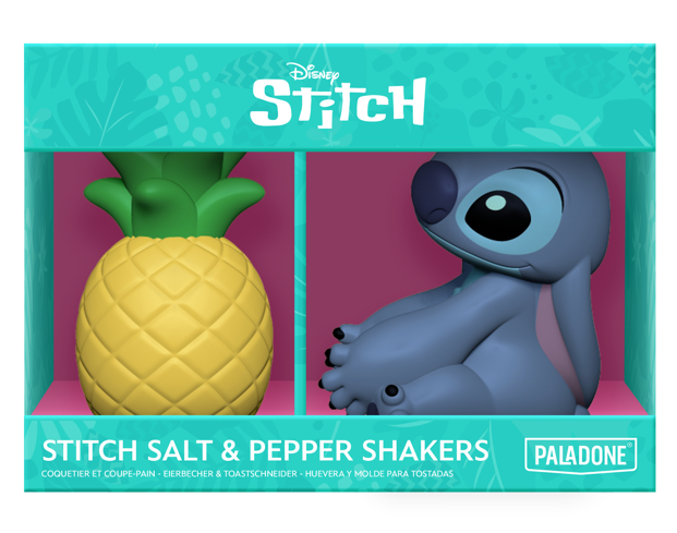 STITCH - Stitch and Pineapple - Zestaw solniczka i pieprzniczka