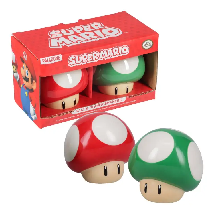 SUPER MARIO - Grzyby - Zestaw solniczki i pieprzniczki