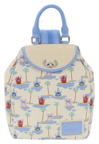 Loungefly - Lilo & Stitch Micro Backpack with Stitch, Angel & Leroy