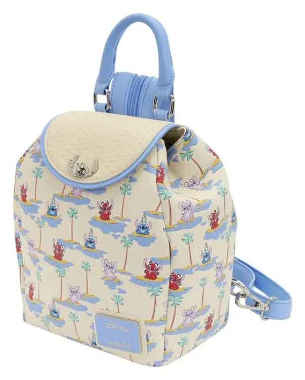 Loungefly - Lilo & Stitch Micro Backpack with Stitch, Angel & Leroy