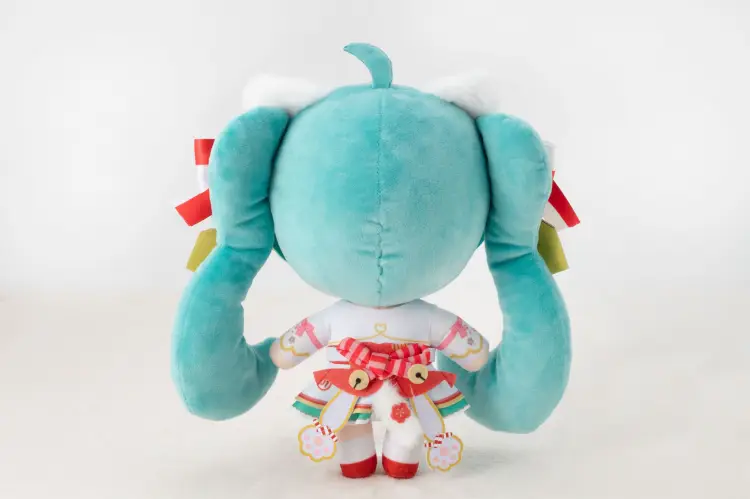 Hatsune Miku x Maneki-Neko White Cat Plush 22cm
