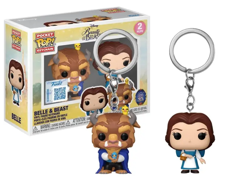 Funko DISNEY - Beauty and the Beast - Pocket Pop Keychains 2 Pack
