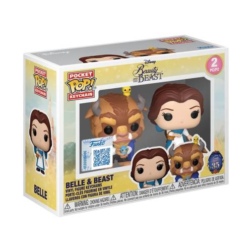 Funko DISNEY - Beauty and the Beast - Pocket Pop Keychains 2 Pack