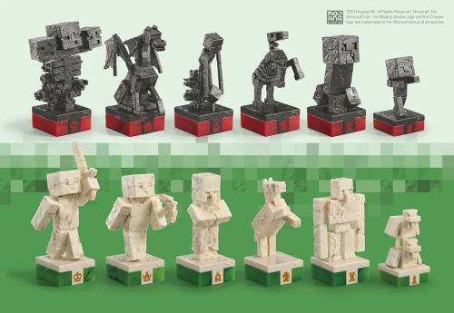 Noble Collection Minecraft - Surface Hero VS Monsters Chess Set