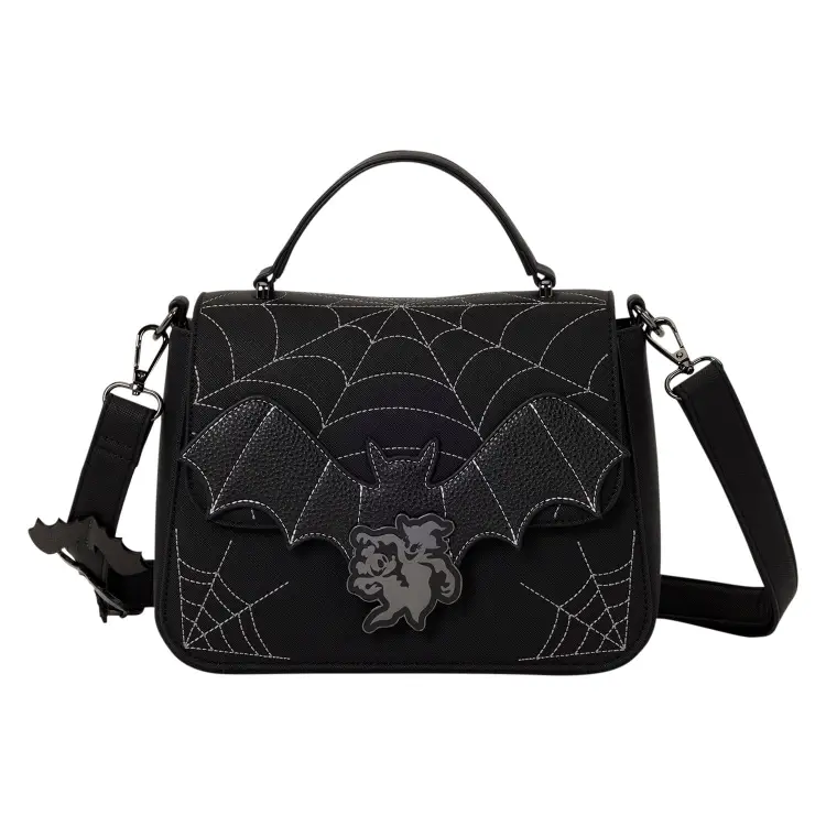 Loungefly Disney Mickey & Minnie Spiderweb & Bats Crossbody Bag