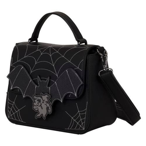 Loungefly Disney Mickey & Minnie Spiderweb & Bats Crossbody Bag