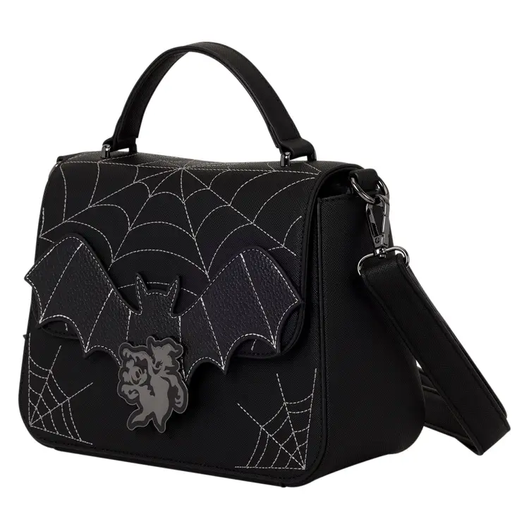 Loungefly Disney Mickey & Minnie Spiderweb & Bats Crossbody Bag