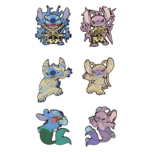 Loungefly - Disney Lilo & Stitch Halloween - Funko Blind Box Enamel Pins
