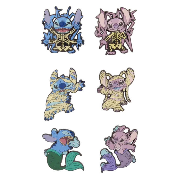 Loungefly - Disney Lilo & Stitch Halloween - Funko Blind Box Enamel Pins