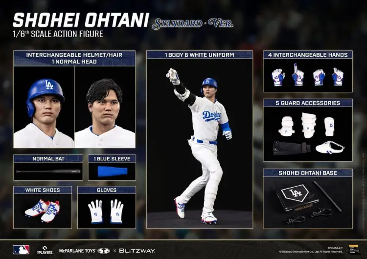 McFarlane Toys - Major League Baseball Premium UMS Action Figure 1/6 Shohei Ohtani (Standard Ver.) 35 cm