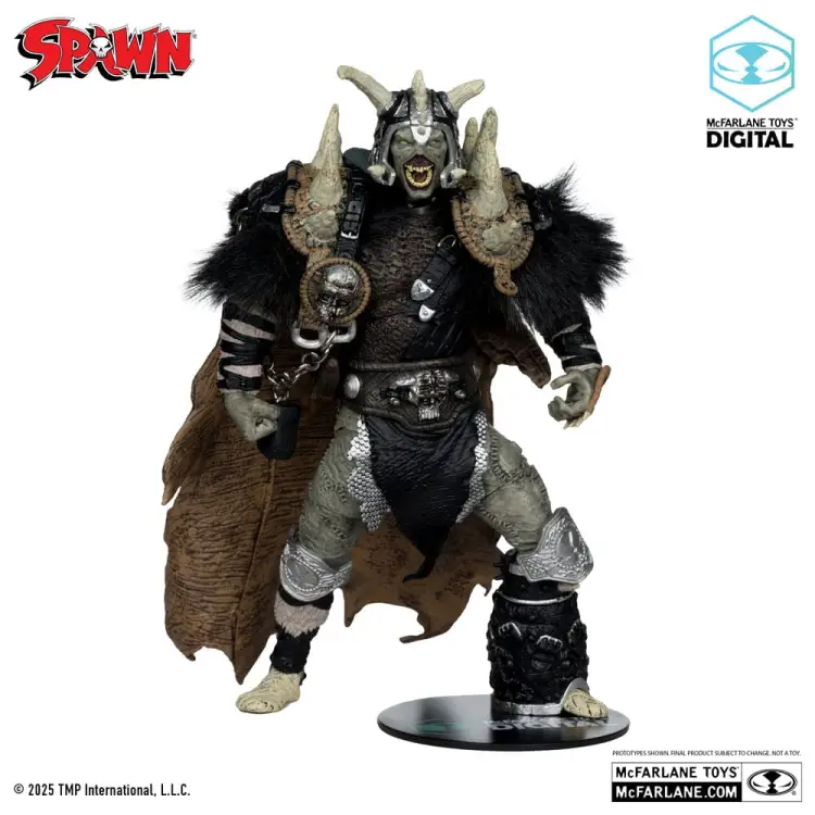 McFarlane Toys - Spawn Action Figure Bloodaxe with Horse (Spawn: The Dark Ages) (McFarlane Toys 30th Anniversary) (Gold Label) 18 cm