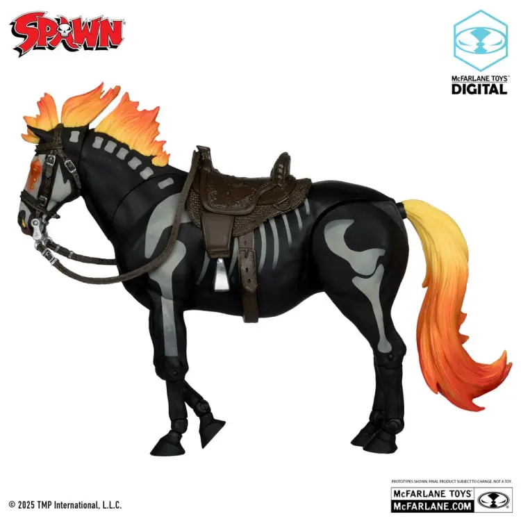 McFarlane Toys - Spawn Action Figure Bloodaxe with Horse (Spawn: The Dark Ages) (McFarlane Toys 30th Anniversary) (Gold Label) 18 cm
