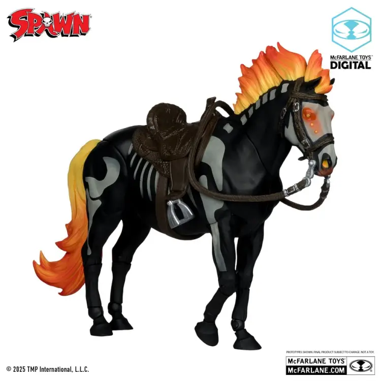 McFarlane Toys - Spawn Action Figure Bloodaxe with Horse (Spawn: The Dark Ages) (McFarlane Toys 30th Anniversary) (Gold Label) 18 cm