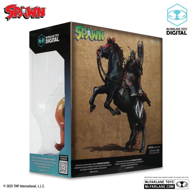 McFarlane Toys - Spawn Action Figure Bloodaxe with Horse (Spawn: The Dark Ages) (McFarlane Toys 30th Anniversary) (Gold Label) 18 cm