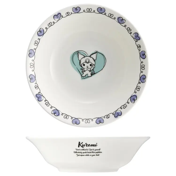 HELLO KITTY - Kuromi - Talerz głęboki "Bone China" 16,7x4,5cm