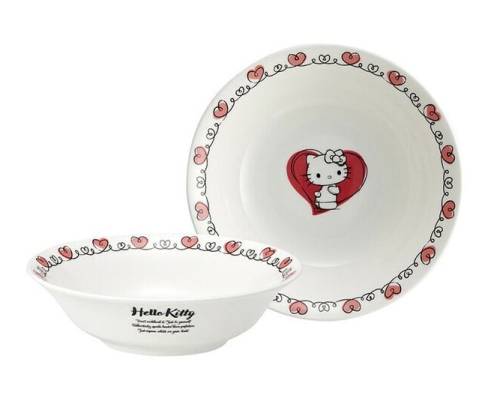 HELLO KITTY - Hello Kitty - Talerz głęboki "Bone China" 16,7x4,5cm