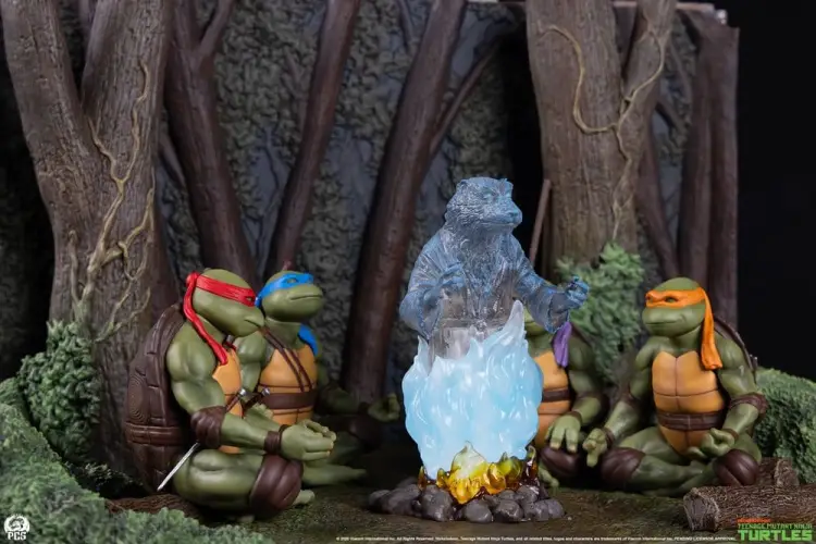 Premium Collectibles Studio Teenage Mutant Ninja Turtles Movie Moments - Splinters Spirit - Mini Scale Diorama
