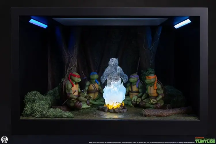 Premium Collectibles Studio Teenage Mutant Ninja Turtles Movie Moments - Splinters Spirit - Mini Scale Diorama