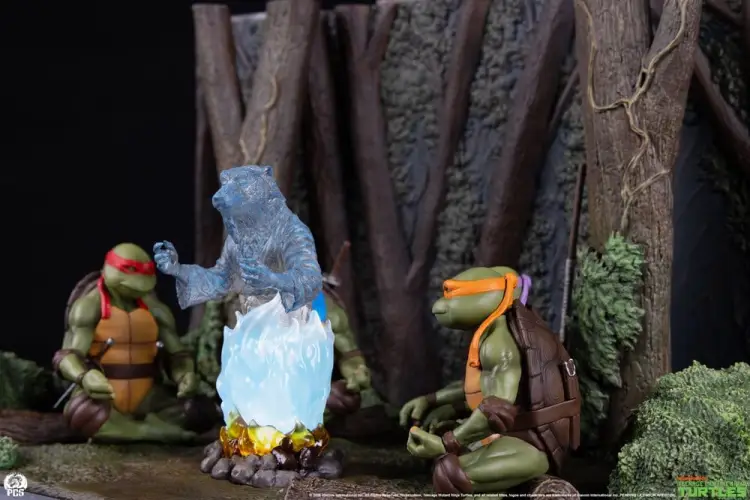 Premium Collectibles Studio Teenage Mutant Ninja Turtles Movie Moments - Splinters Spirit - Mini Scale Diorama