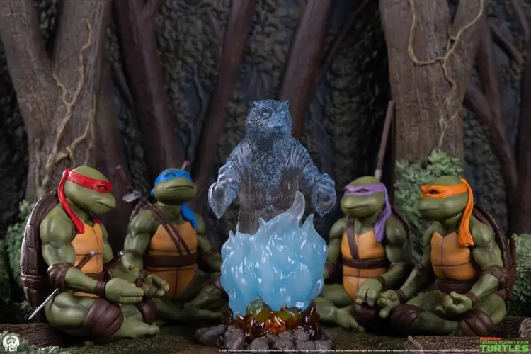 Premium Collectibles Studio Teenage Mutant Ninja Turtles Movie Moments - Splinters Spirit - Mini Scale Diorama