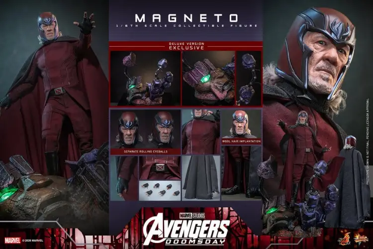 Hot Toys Avengers: Doomsday - Magneto - Movie Masterpiece Action Figure 1/6 (Deluxe Version)