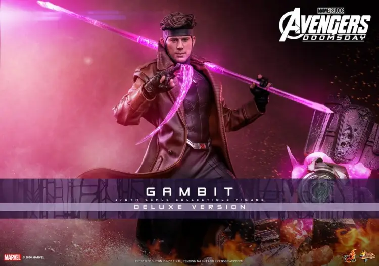 Hot Toys Avengers: Doomsday - Gambit - Movie Masterpiece Action Figur 1/6 (Deluxe Version)