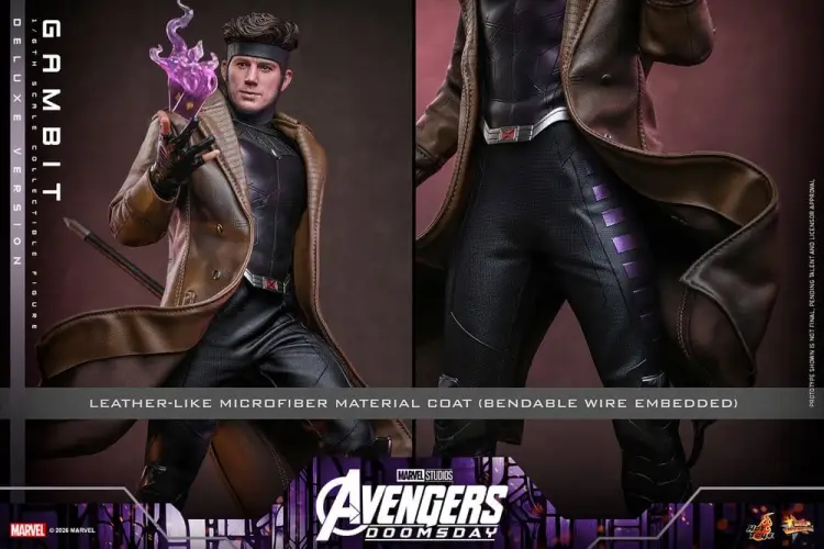 Hot Toys Avengers: Doomsday - Gambit - Movie Masterpiece Action Figur 1/6 (Deluxe Version)