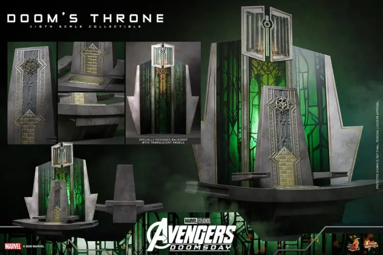 Hot Toys Marvel Avengers: Doomsday - Doctor Doom - Dooms Throne 1/6 Skala