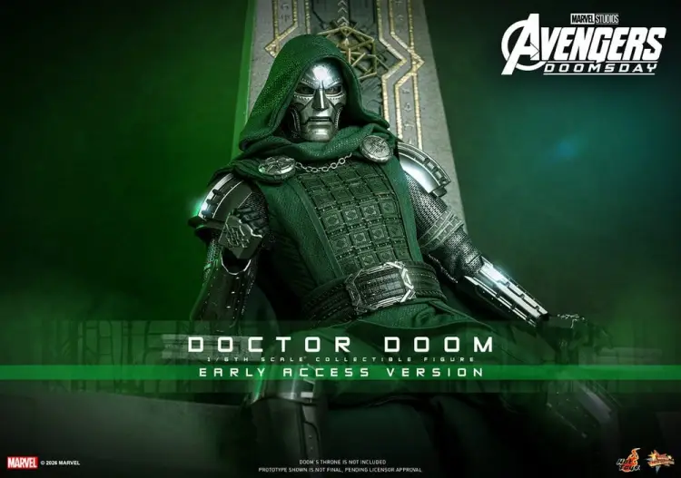 Hot Toys Avengers: Doomsday - Doctor Doom - Movie Masterpiece Figurka Akcji