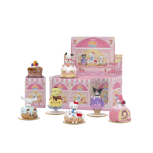 Mighty Jaxx Sanrio - Nyammy Treats Sanrio Cafe Series Display 6 Figurek