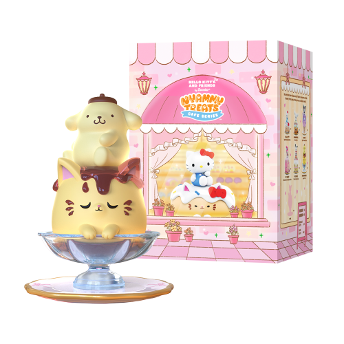 Mighty Jaxx Sanrio - Nyammy Treats Sanrio Cafe Series Display 6 Figurek