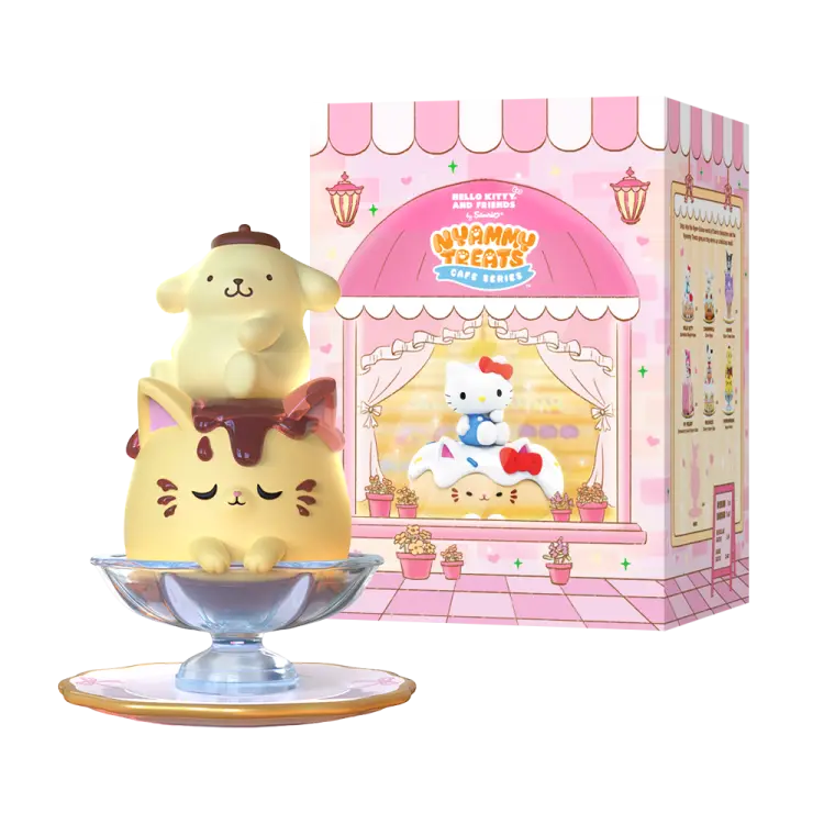 Mighty Jaxx Sanrio - Nyammy Treats Sanrio Cafe Series Display 6 Figurek
