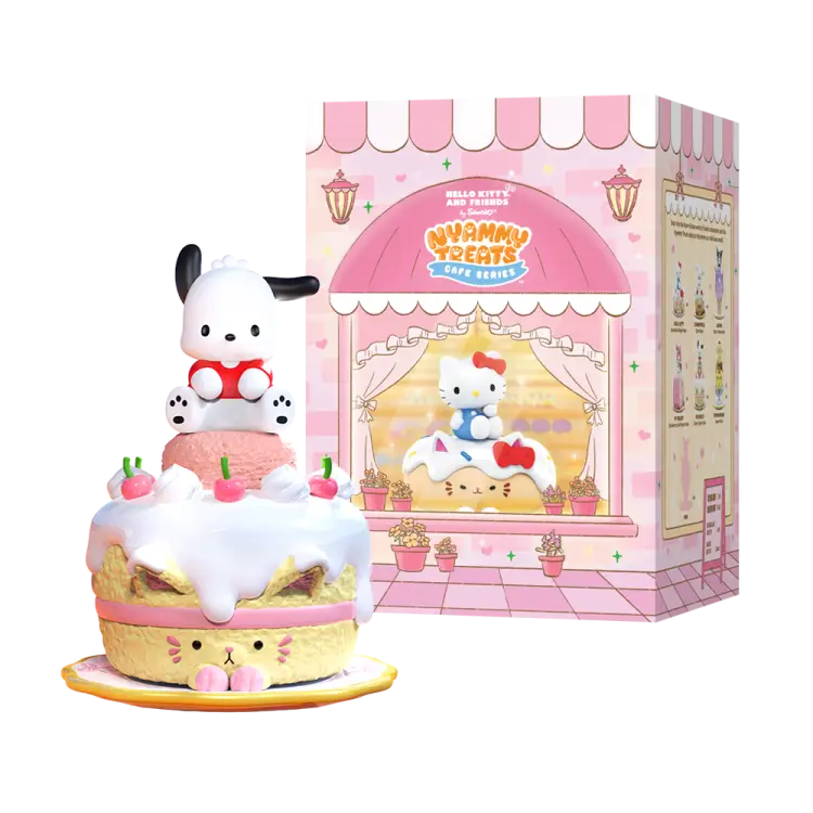 Mighty Jaxx Sanrio - Nyammy Treats Sanrio Cafe Series Display 6 Figurek