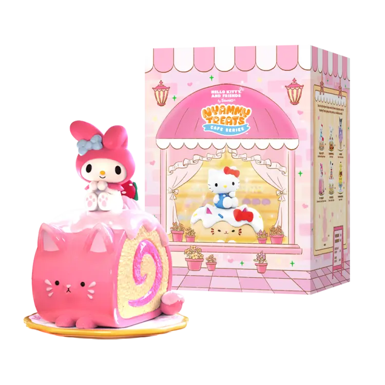 Mighty Jaxx Sanrio - Nyammy Treats Sanrio Cafe Series Display 6 Figurek
