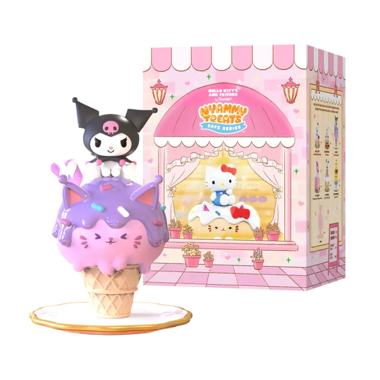 Mighty Jaxx Sanrio - Nyammy Treats Sanrio Cafe Series Display 6 Figurek
