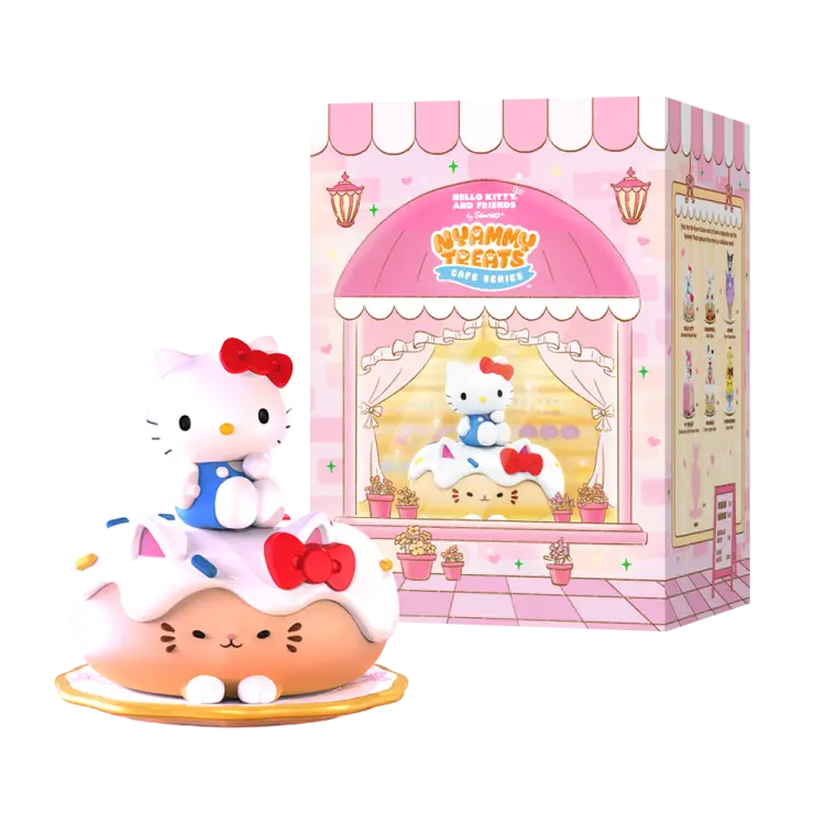 Mighty Jaxx Sanrio - Nyammy Treats Sanrio Cafe Series Display 6 Figurek