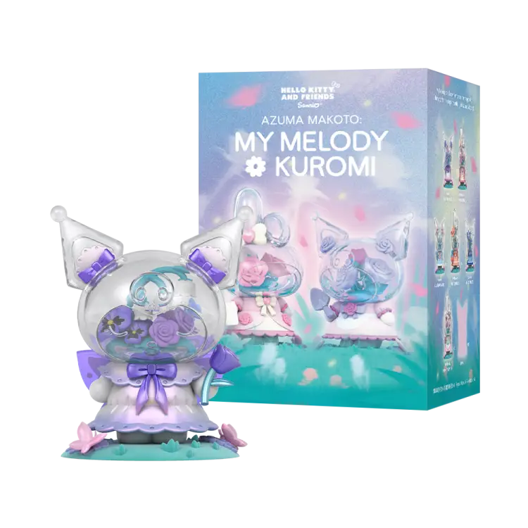 Mighty Jaxx Hello Kitty - My Melody and Kuromi - AZUMA MAKOTO Series Blind Box Display 6 Figures
