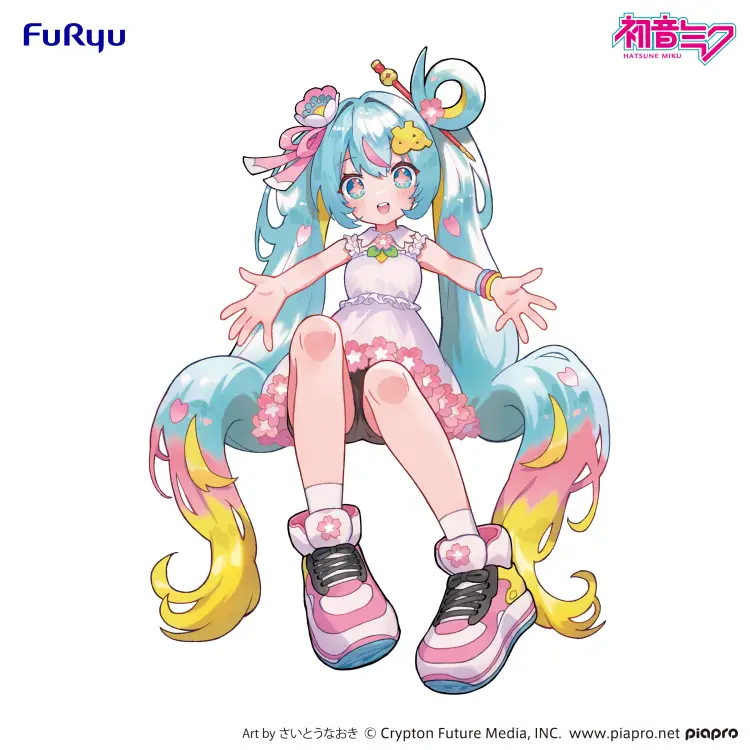 Furyu Hatsune Miku - Hatsune Miku - 10th Anniversary Noodle Stopper Figure