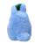 Semic Ghibli - Blue Totoro with leaf - Nakayoshi Plush