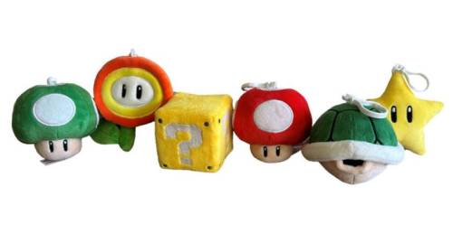 Simba Toys Nintendo - Mario - Zestaw 12 Pluszowych Breloków