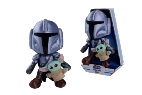 Simba Toys Star Wars - Mandalorian with mini Grogu - Pluszak 25cm
