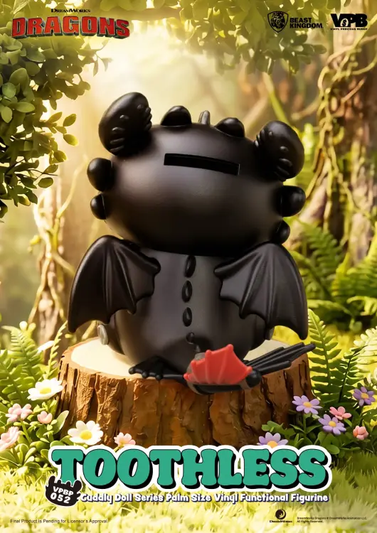 Beast Kingdom HOW TO TRAIN YOUR DRAGON - Toothless - Figurka Skarbonka Winyl