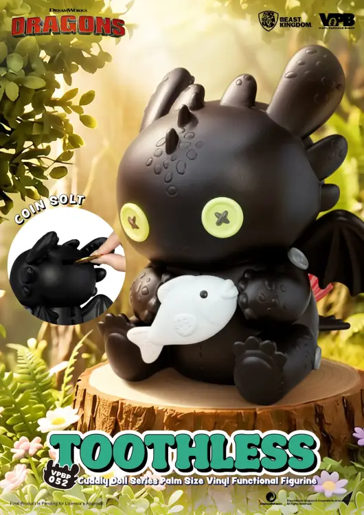 Beast Kingdom HOW TO TRAIN YOUR DRAGON - Toothless - Figurka Skarbonka Winyl